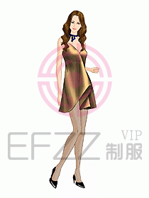 夜總會ktv包房公主制服設計圖503