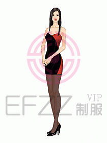 夜總會ktv包房公主制服設計圖514