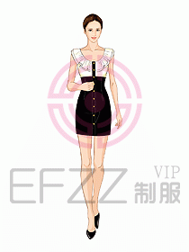 夜總會ktv包房公主制服設計圖521