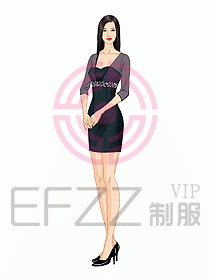 夜總會ktv包房公主制服設計圖532