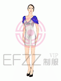 夜總會ktv包房公主制服設計圖536