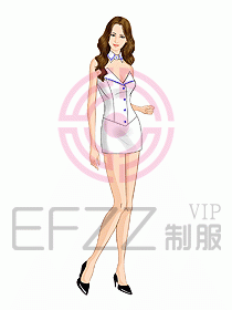 夜總會ktv包房公主制服設計圖534