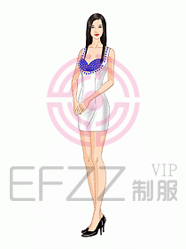 夜總會ktv包房公主制服設計圖533