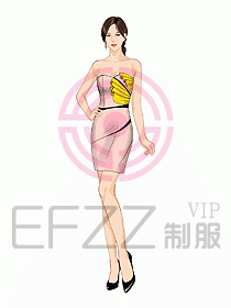 夜總會ktv包房公主制服設計圖552