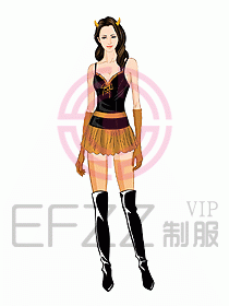 夜總會ktv包房公主制服設計圖551