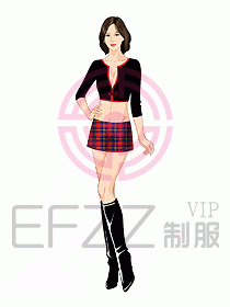 夜總會ktv包房公主制服設計圖561