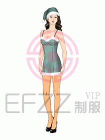 夜總會ktv包房公主制服設計圖570