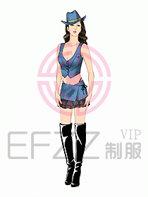 夜總會ktv包房公主制服設計圖581