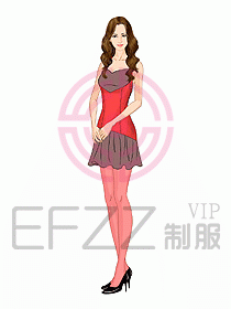 夜總會ktv包房公主制服設(shè)計圖586