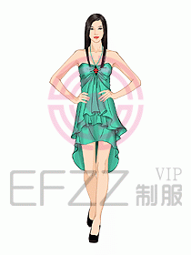 夜場ktv包房公主服設計612