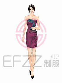 夜場ktv包房公主服設(shè)計623