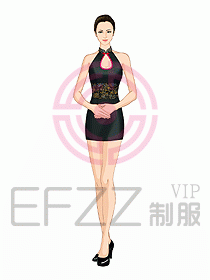 夜場ktv包房公主服設計665