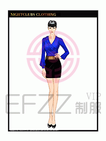 夜場ktv包房公主服設計684