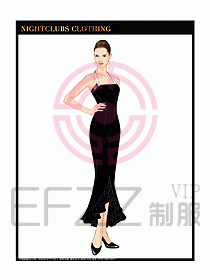 夜場ktv包房公主服設計686