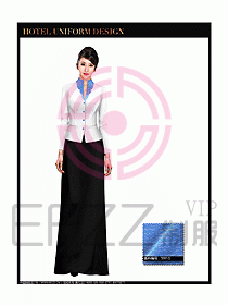 桑拿水療咨客迎賓制服設計288