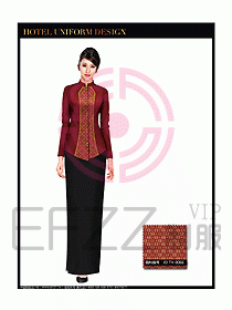 桑拿水療咨客迎賓制服設計286