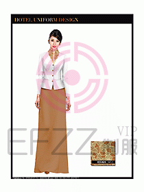 桑拿水療咨客迎賓制服設計293
