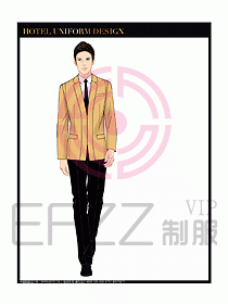 桑拿水療咨客迎賓制服設(shè)計(jì)297