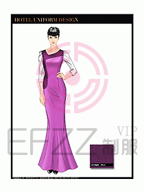 桑拿水療咨客迎賓制服設(shè)計(jì)305