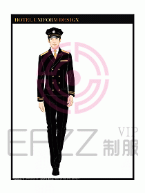 酒店門童保安制服設計圖825