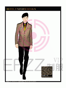 酒店門童保安制服設計圖823