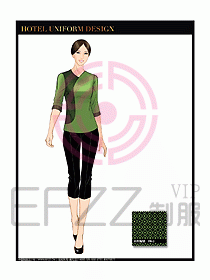 桑拿spa按摩技師制服設(shè)計(jì)818
