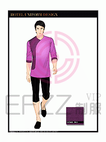 桑拿spa按摩技師制服設(shè)計(jì)817