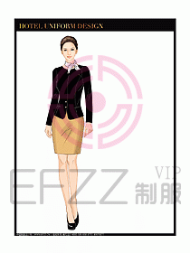 桑拿水療會所前臺服務(wù)員制服191