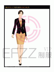 酒店大堂經理服務制服設計637