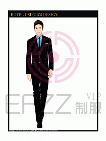 酒店大堂經(jīng)理服務(wù)制服設(shè)計645