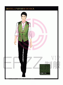 酒店西餐服務員制服設計圖854