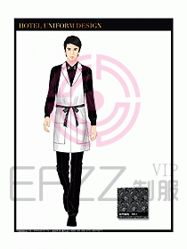 酒店西餐服務員制服設計圖851