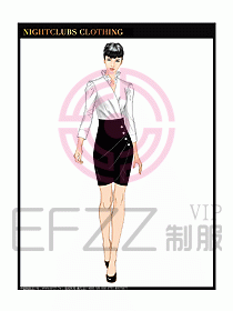 夜總會KTV服務(wù)員制服設(shè)計(jì)圖497