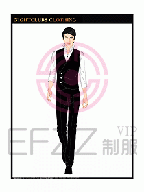 夜總會KTV服務(wù)員制服設(shè)計(jì)圖496