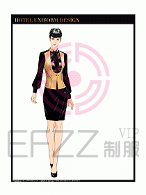 夜總會KTV服務(wù)員制服設(shè)計圖527