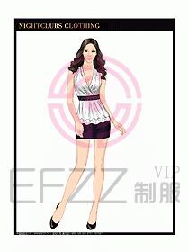 夜總會DJ包房公主服設計圖688