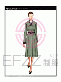 女職業裝OL大衣設計圖136
