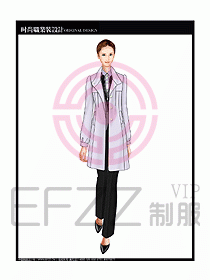 女職業裝OL大衣設計圖144