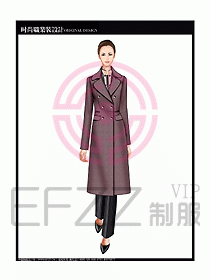 女職業裝OL大衣設計圖151