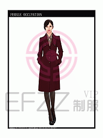 女職業(yè)裝OL大衣設計圖159