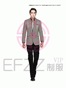 男職業(yè)裝西服設計圖337