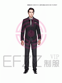 男職業(yè)裝西服設(shè)計圖340