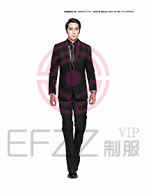 男職業裝西服設計圖358