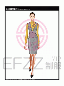 女職業(yè)裝襯衫馬夾設(shè)計(jì)圖222