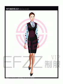 女職業(yè)裝襯衫馬夾設(shè)計(jì)圖221