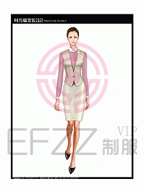 女職業裝襯衫馬夾設計圖233