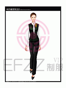 女職業裝襯衫馬夾設計圖238