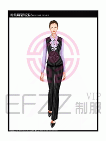 女職業裝襯衫馬夾設計圖241