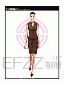 女職業裝襯衫馬夾設計圖256