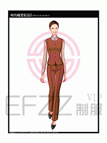 女職業裝襯衫馬夾設計圖261